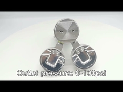 Stainless Steel Pressure Regulator R41 High Pressure 25MPA for Laboratory Industry High Purity Gas