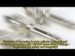 1/4in roestvrijstalen buisbevestigingen met mannelijke aansluiting en nikkelgeplatte messing